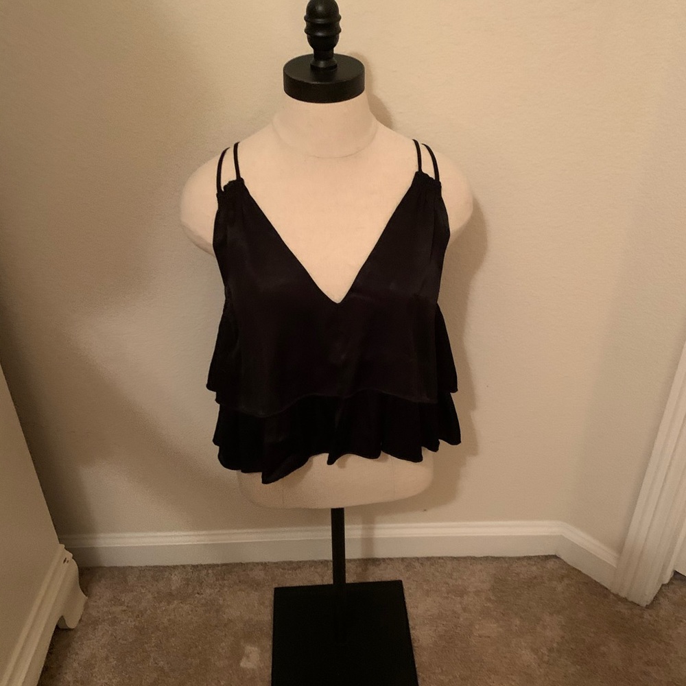 Silk crop top